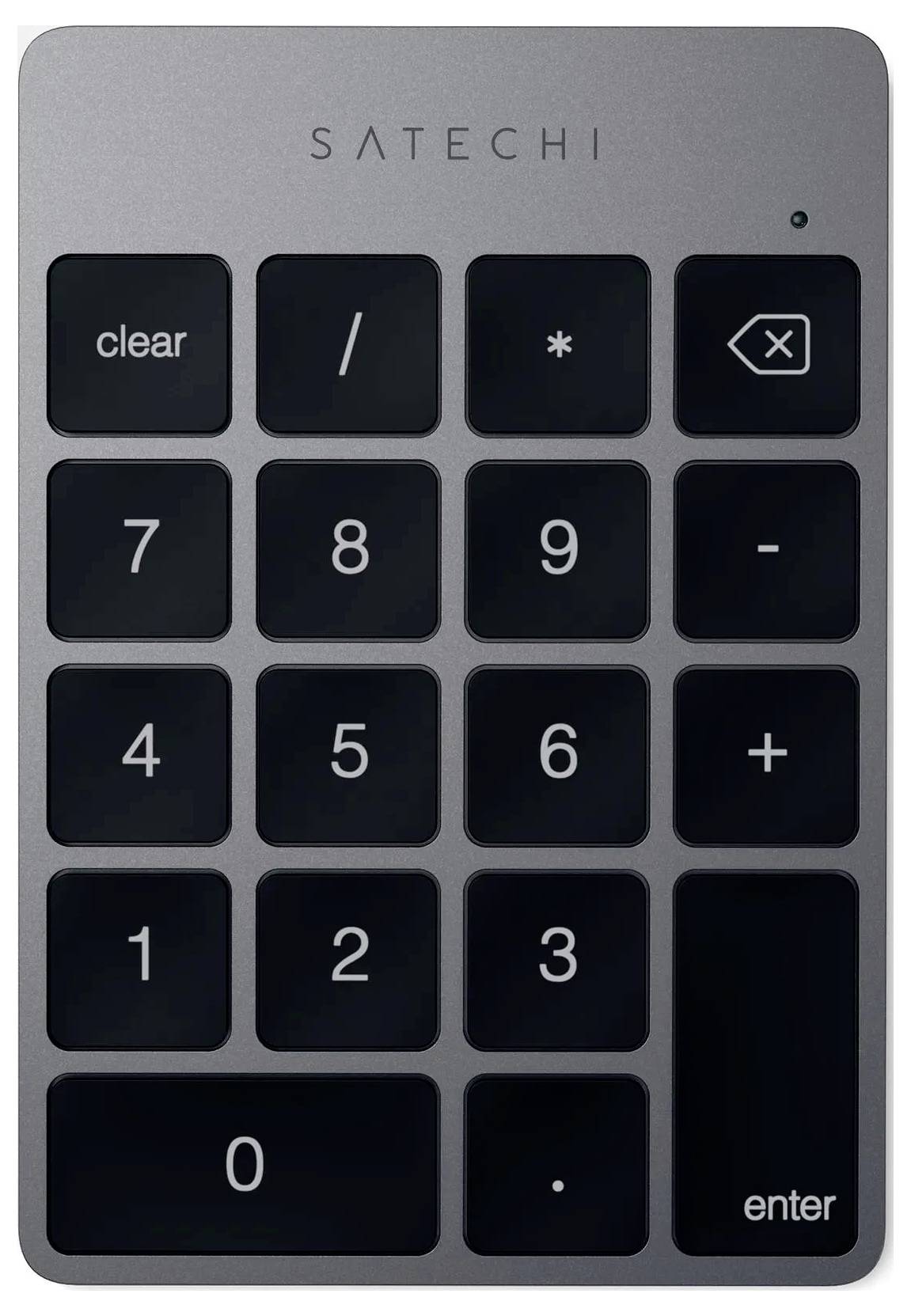 Satechi Slim Wireless Keypad Space Gray Kabellos Nummernblock Grau