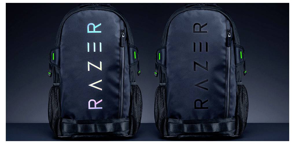Zwei schwarze Rucksäcke mit 