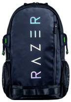 Ein schwarzer Rucksack mit dem Markennamen „RAZER