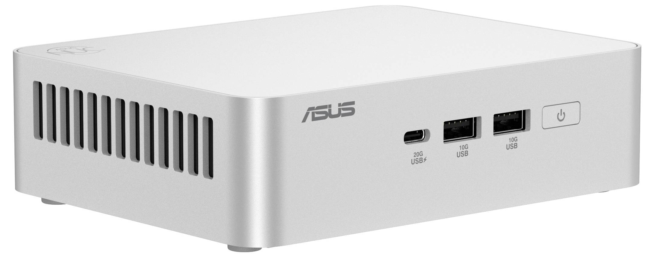Ein kompakter Shuttle-PC mit blauen Kühlflossen, ausgestattet mit zwei Antennen, zwei COM-Anschlüssen, zwei USB-2.0-Anschlüssen und einem HDMI-Anschluss auf der Frontplatte.