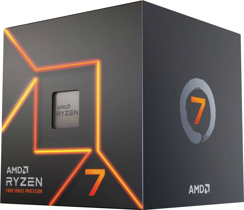 AMD Ryzen 7000 Series Prozessor-Verpackung mit prominenter 