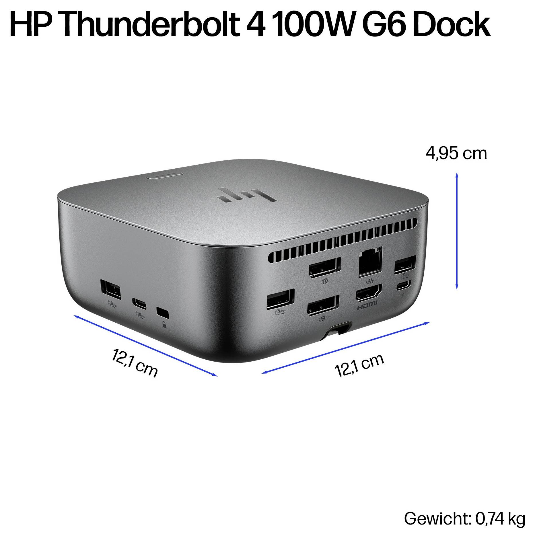 „HP Thunderbolt 4 100W G6 Docking-Station