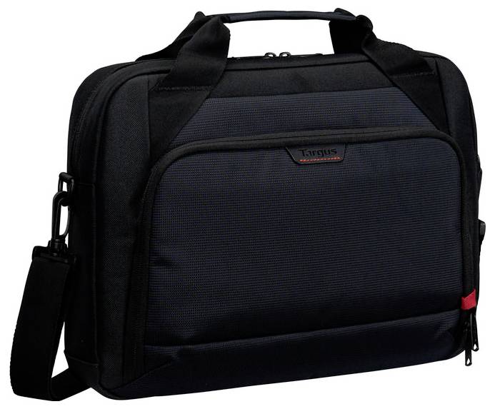 Targus Aktentasche Classic 13-14" Briefcase Blk Schwarz, Rot