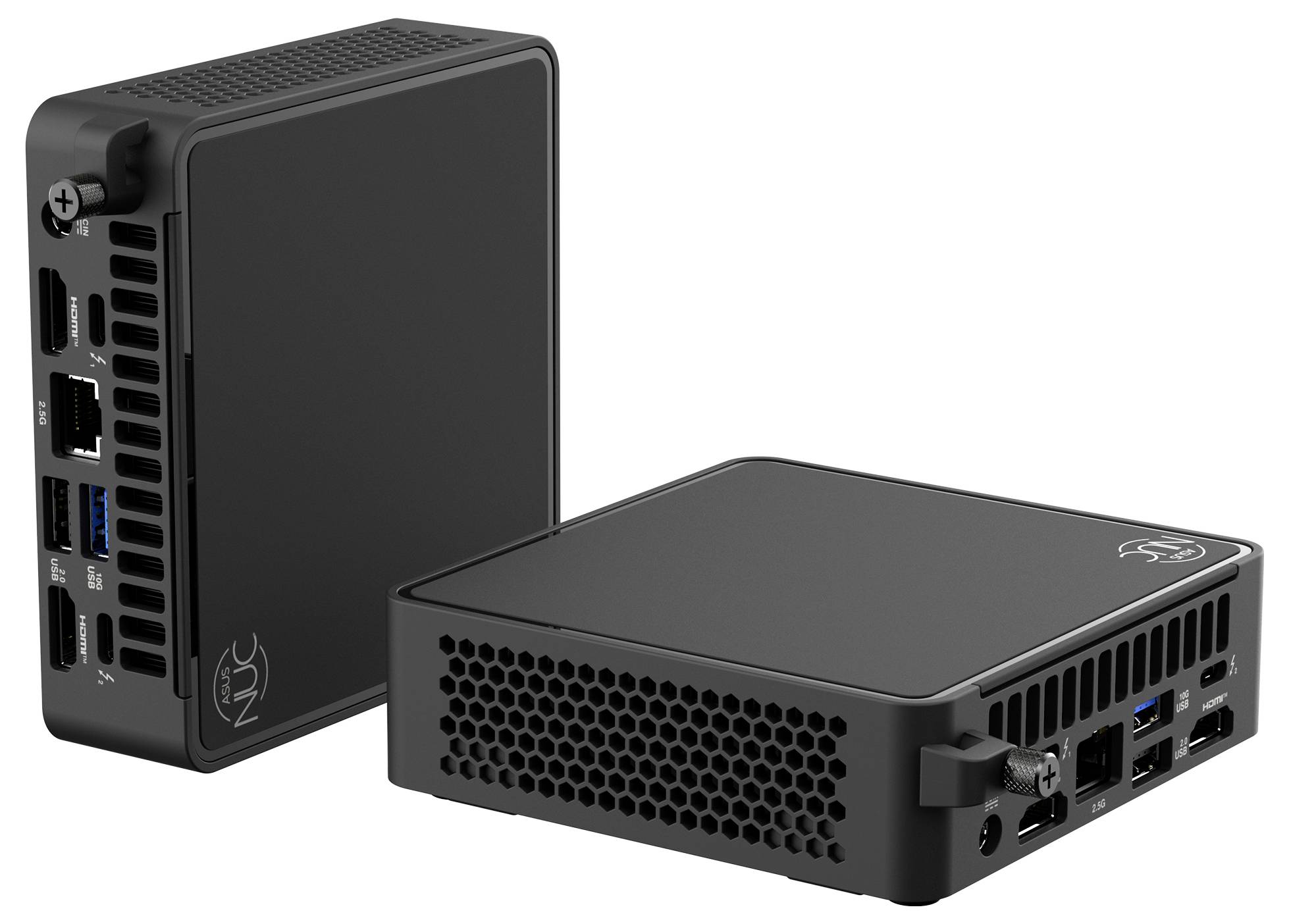Ein kompakter, blauer Industriecomputer mit sichtbaren Antennen, USB-Anschlüssen, COM-Anschlüssen und einem HDMI-Anschluss, beschriftet mit „Shuttle