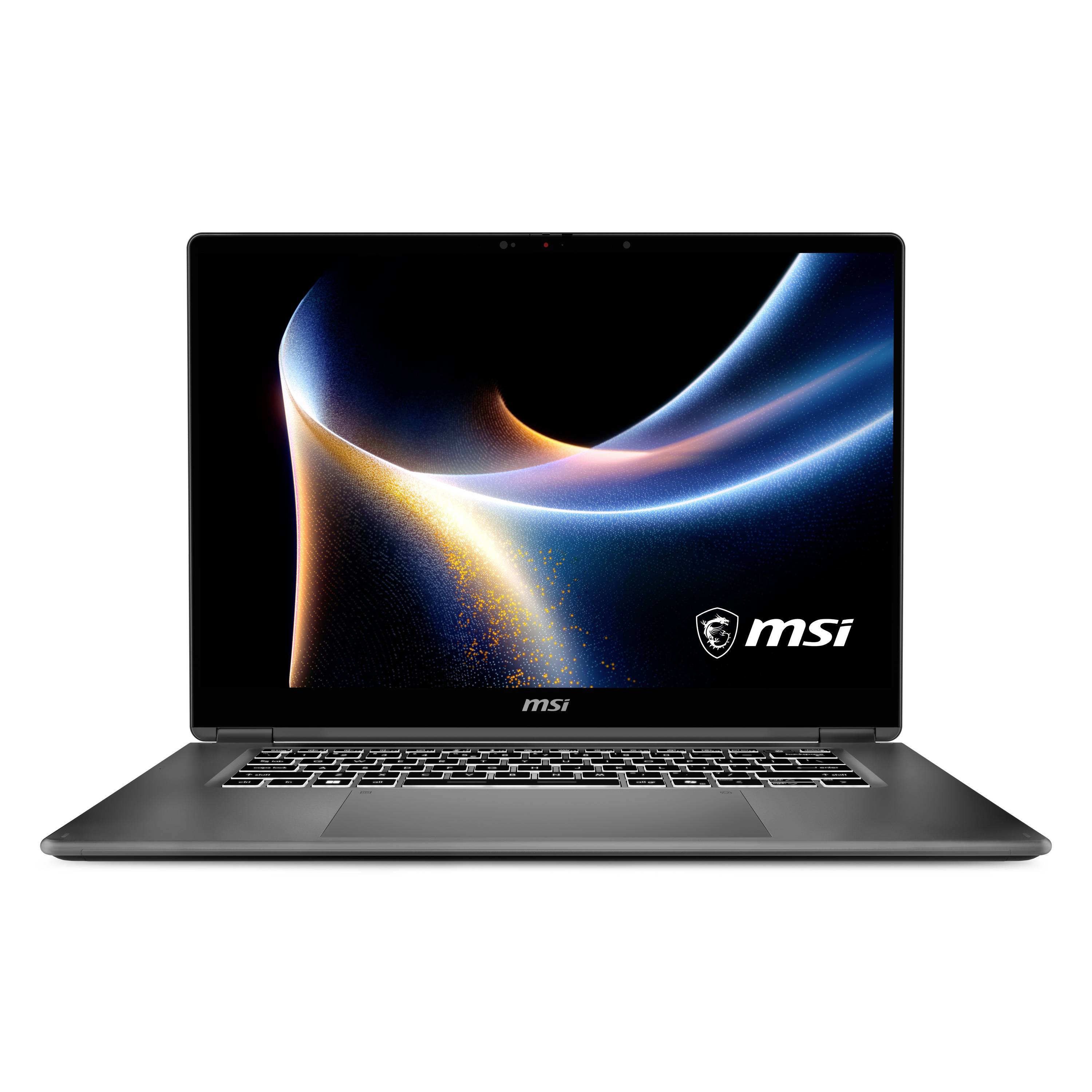 MSI Notebook 40.6cm (16 Zoll) 2.8K 355 32GB RAM 1TB SSD Deutsch, QWERTZ Intel Intel-Grafik Grau PRESTIGE 16 AI+ C3MG-07
