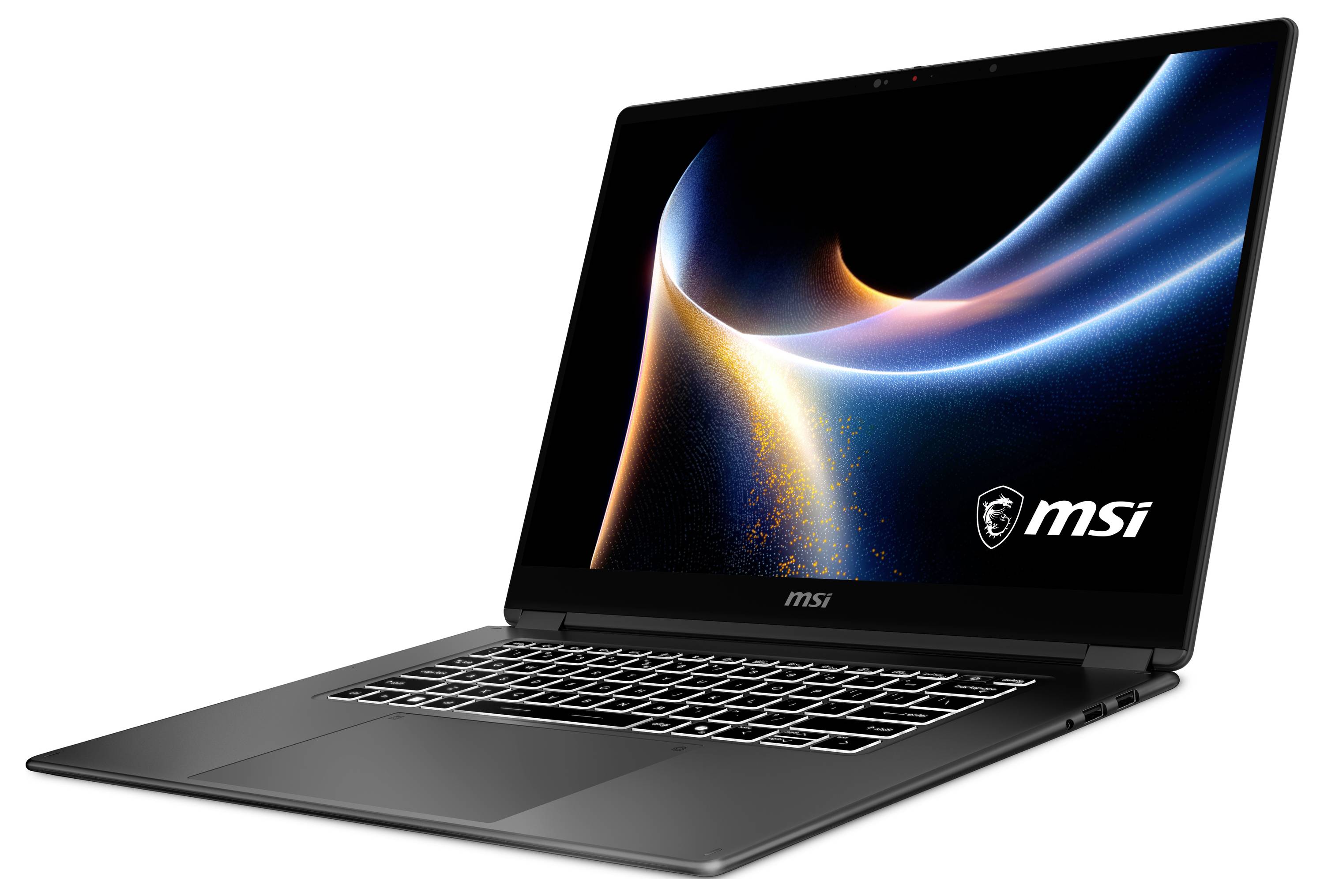 MSI Notebook 40.6cm (16 Zoll) 2.8K 355 32GB RAM 1TB SSD Deutsch, QWERTZ Intel Intel-Grafik Grau PRESTIGE 16 AI+ C3MG-07