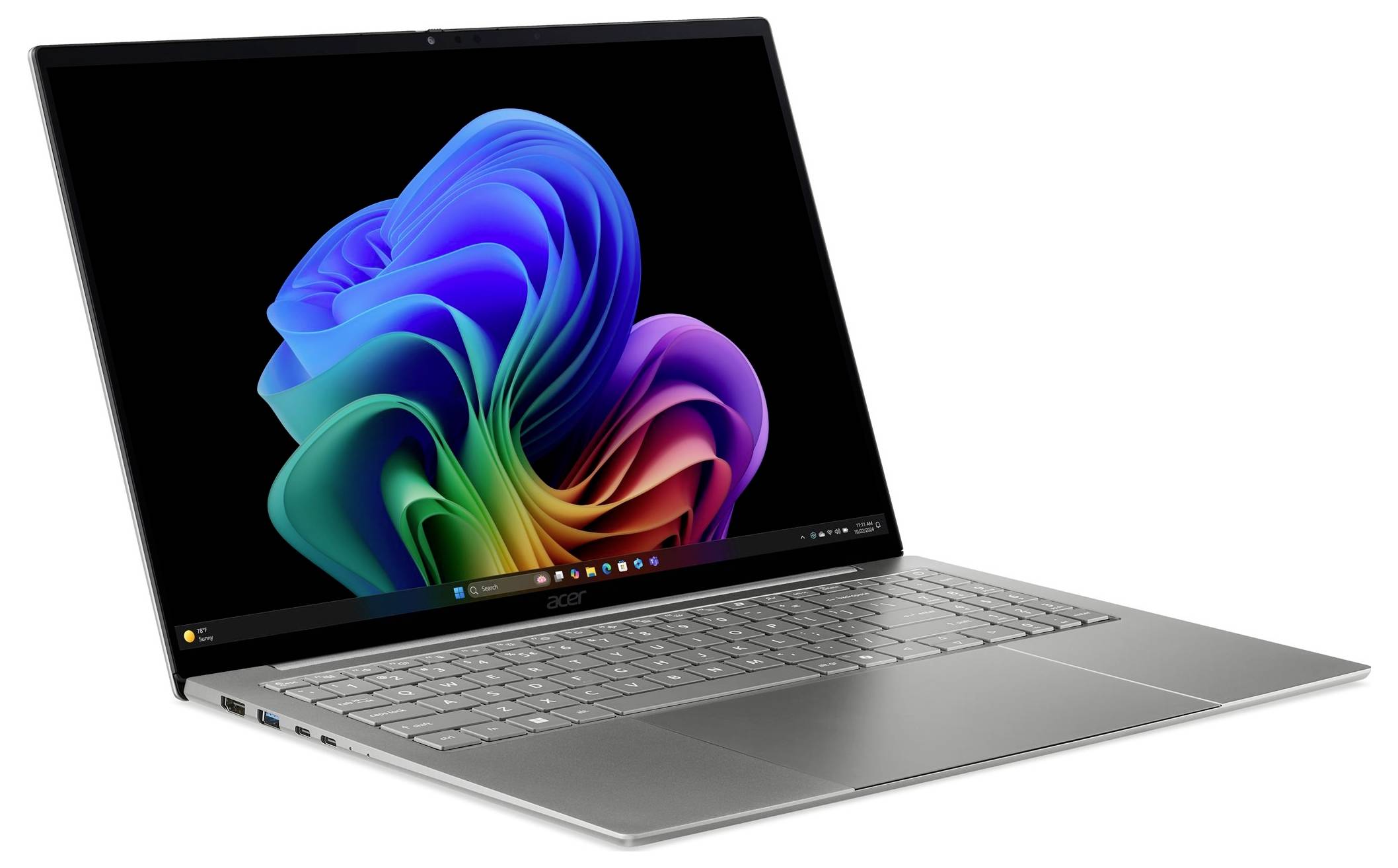 Acer Notebook 40.6 cm (16 Zoll) WQXGA+ 358H 16 GB RAM 512 GB SSD Deutsch, QWERTZ Intel Intel Arc Graphics Grau NX.JU1EG.00D