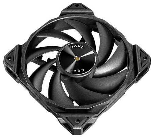 Ein schwarzer TSW040-Netzwerk-Switch mit fünf Ethernet-Anschlüssen und einer Stromversorgungseingabe. Der Text „TSW040