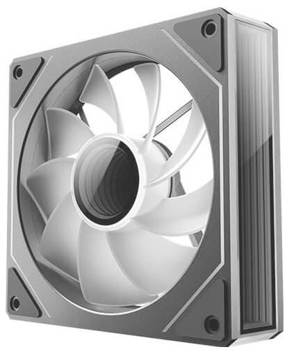 Ein Computerkühler mit quadratischem Rahmen und acht Schaufeln, entwickelt zur Wärmeableitung von Komponenten und zur Verbesserung der Systemleistung.