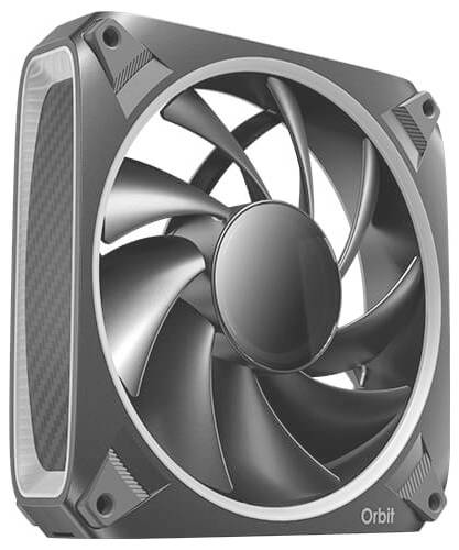 Ein Computerventilator mit der Bezeichnung „Orbit
