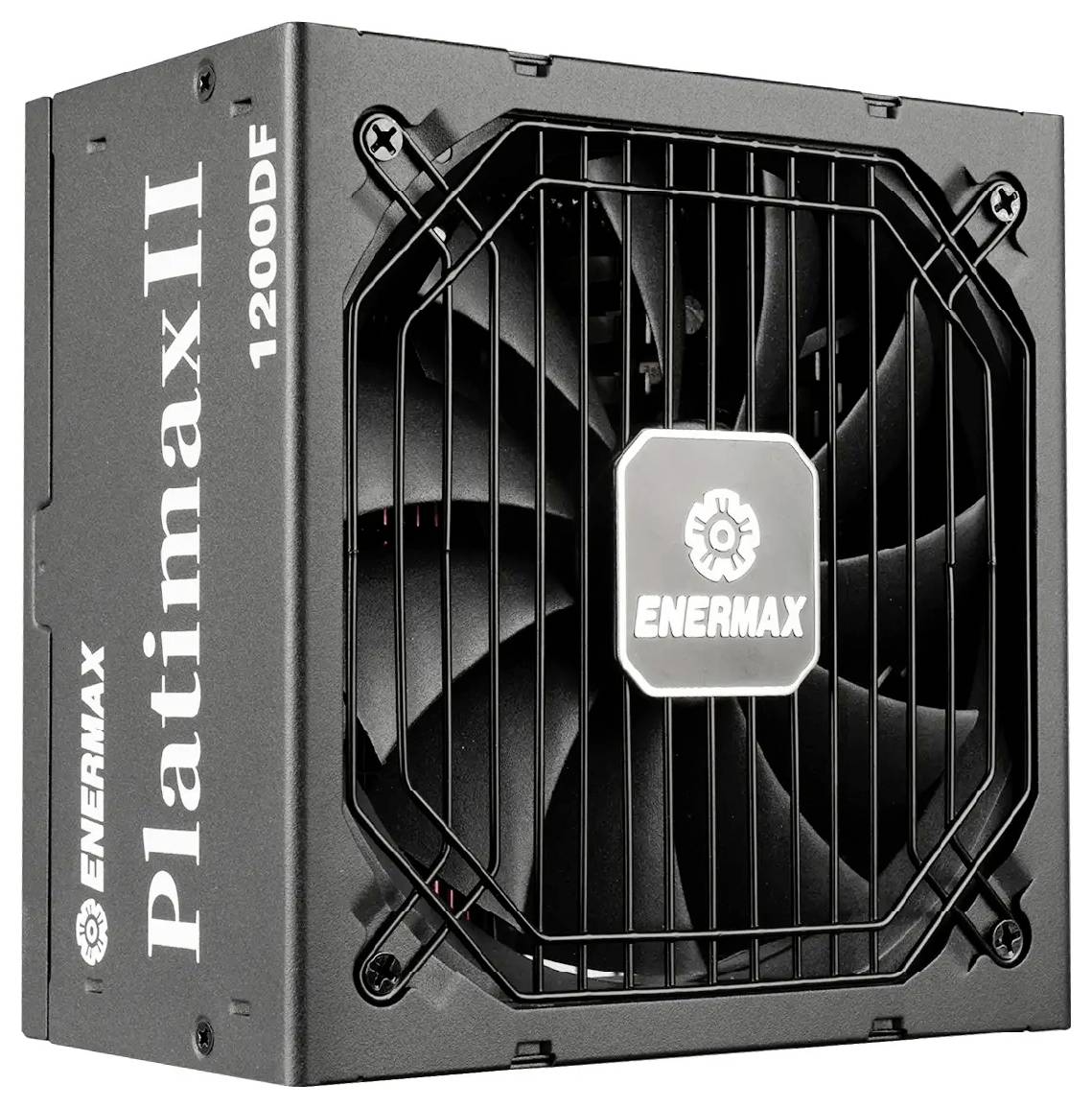 Schwarzes Enermax Platimax II 1200D PC-Netzteil mit Lüftergitter und 