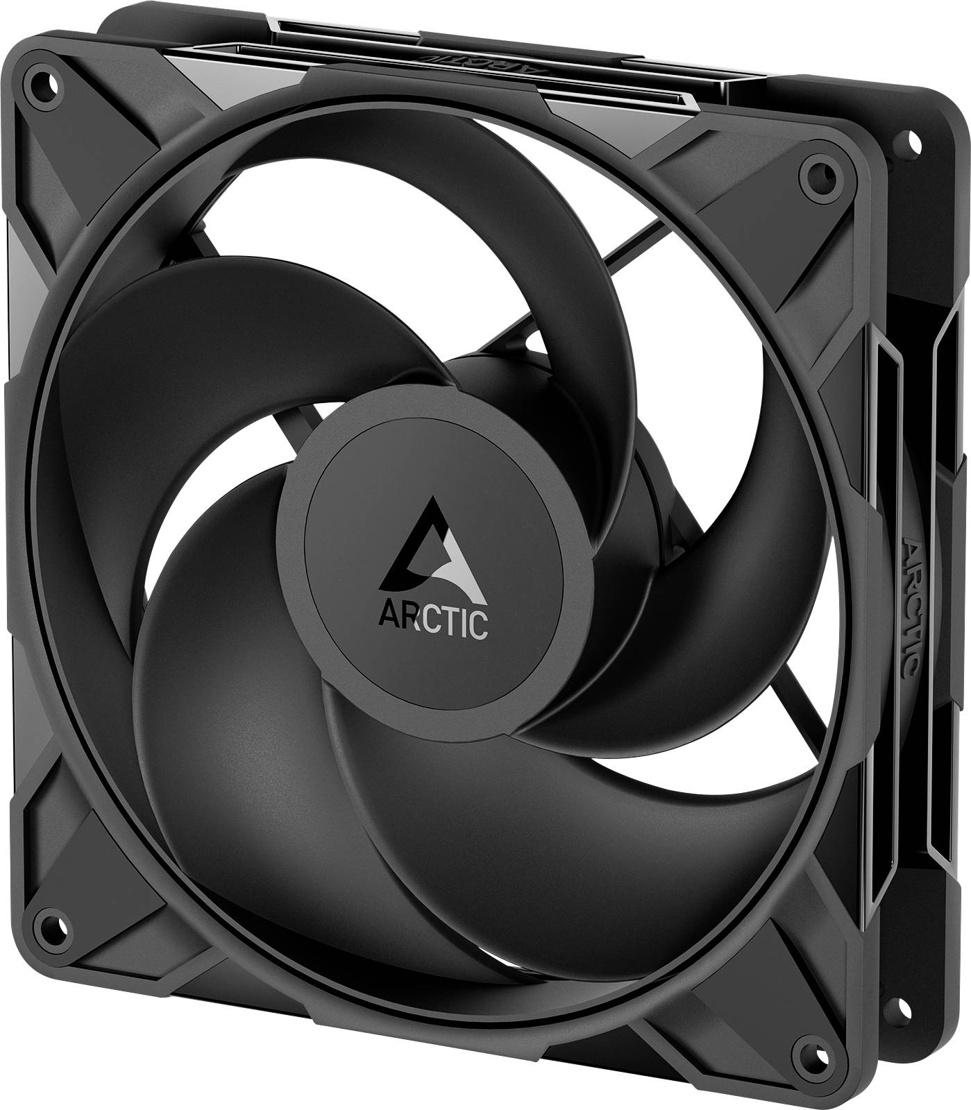 Ein schwarzer Computer-Kühlventilator mit der Bezeichnung „ARCTIC