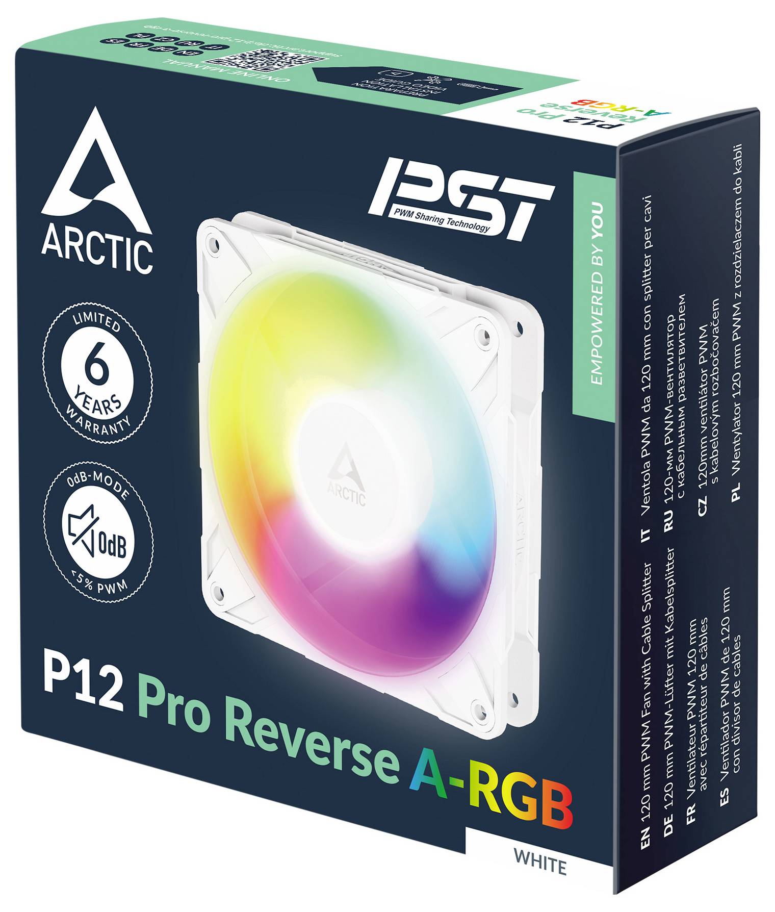 Eine Box mit einem „Arctic P12 Pro Reverse A-RGB