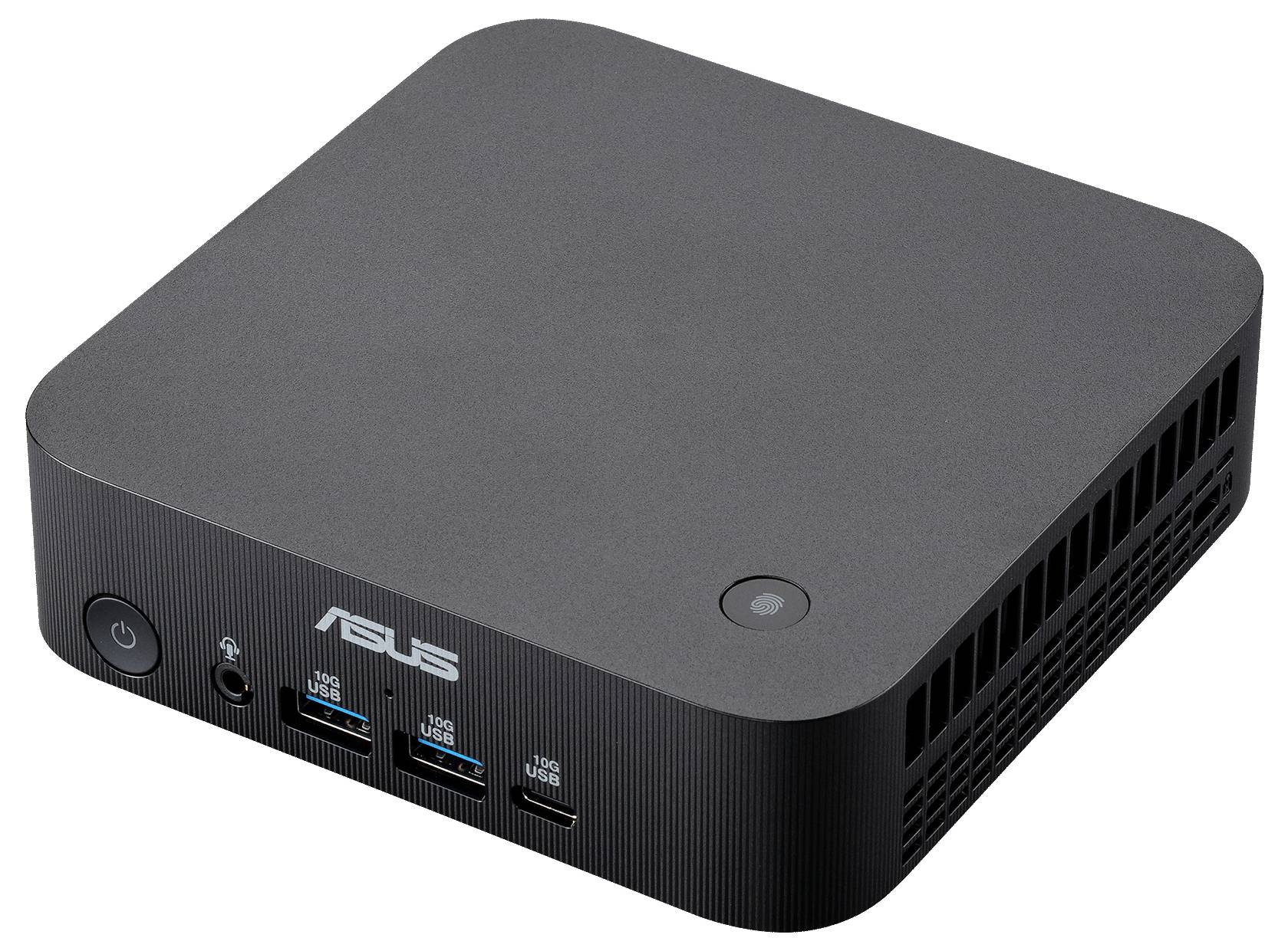 Ein kompakter, schwarzer Mini-PC mit 