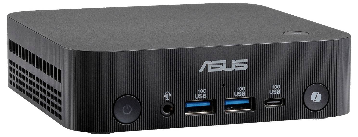 Ein schlanker, schwarzer HP-Computerturm mit mehreren USB-Anschlüssen und dem HP-Logo auf der Oberseite, vertikal positioniert, mit modernem Design.