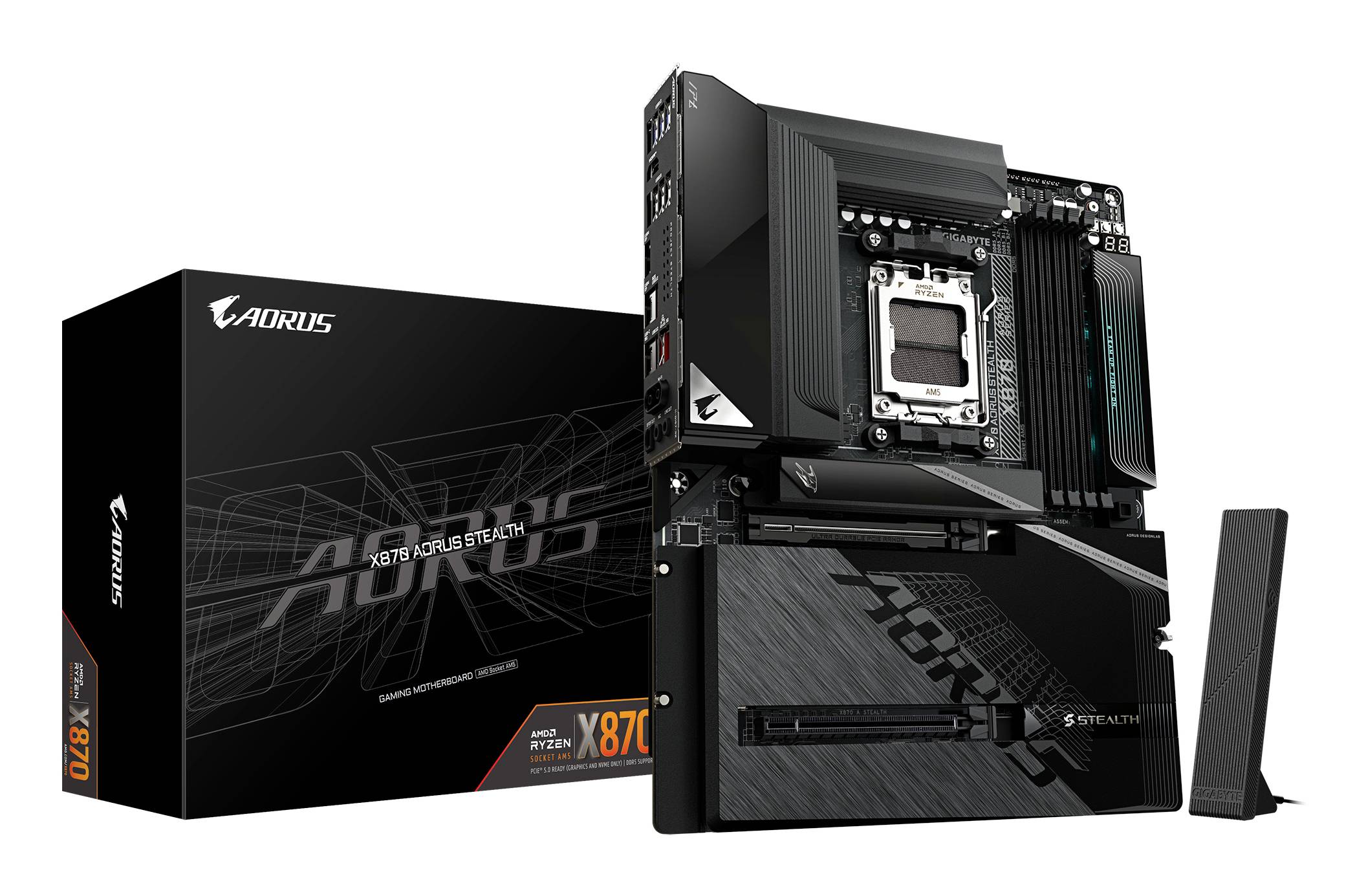 Gigabyte X870 AORUS STEALTH Mainboard Formfaktor (Details) ATX