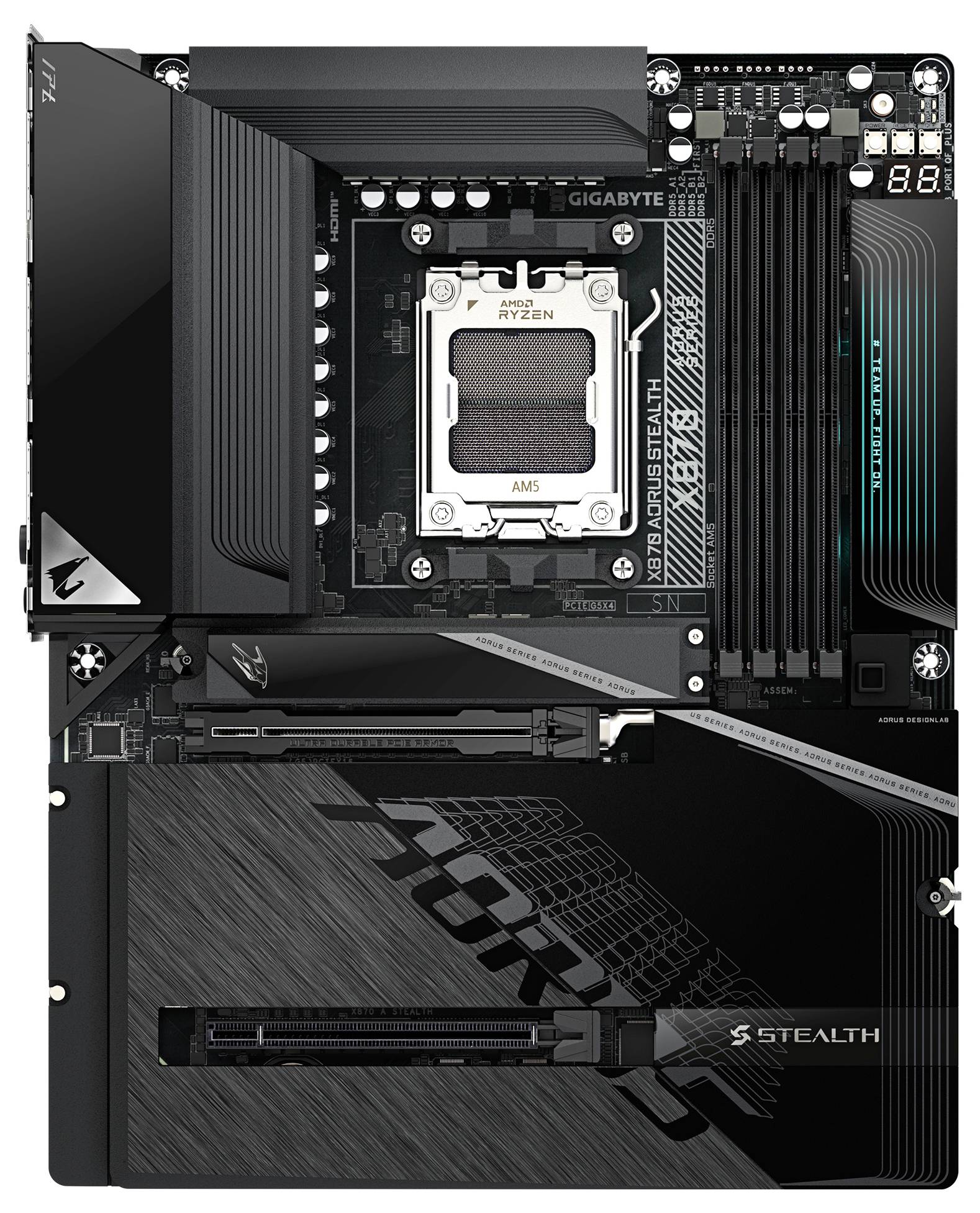 Gigabyte X870 AORUS STEALTH Mainboard Formfaktor (Details) ATX