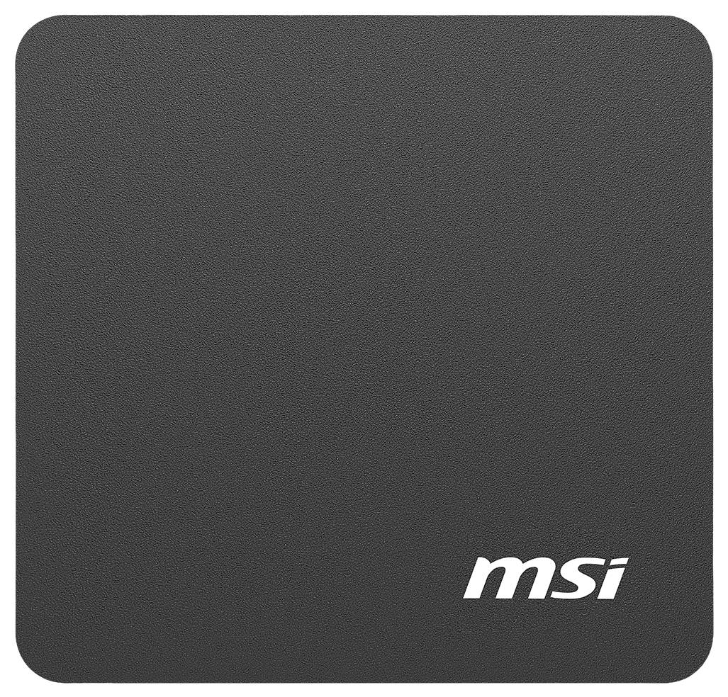 Dunkelgraue MSI-Produktbox oder -Gehäuse mit dem weißen „msi