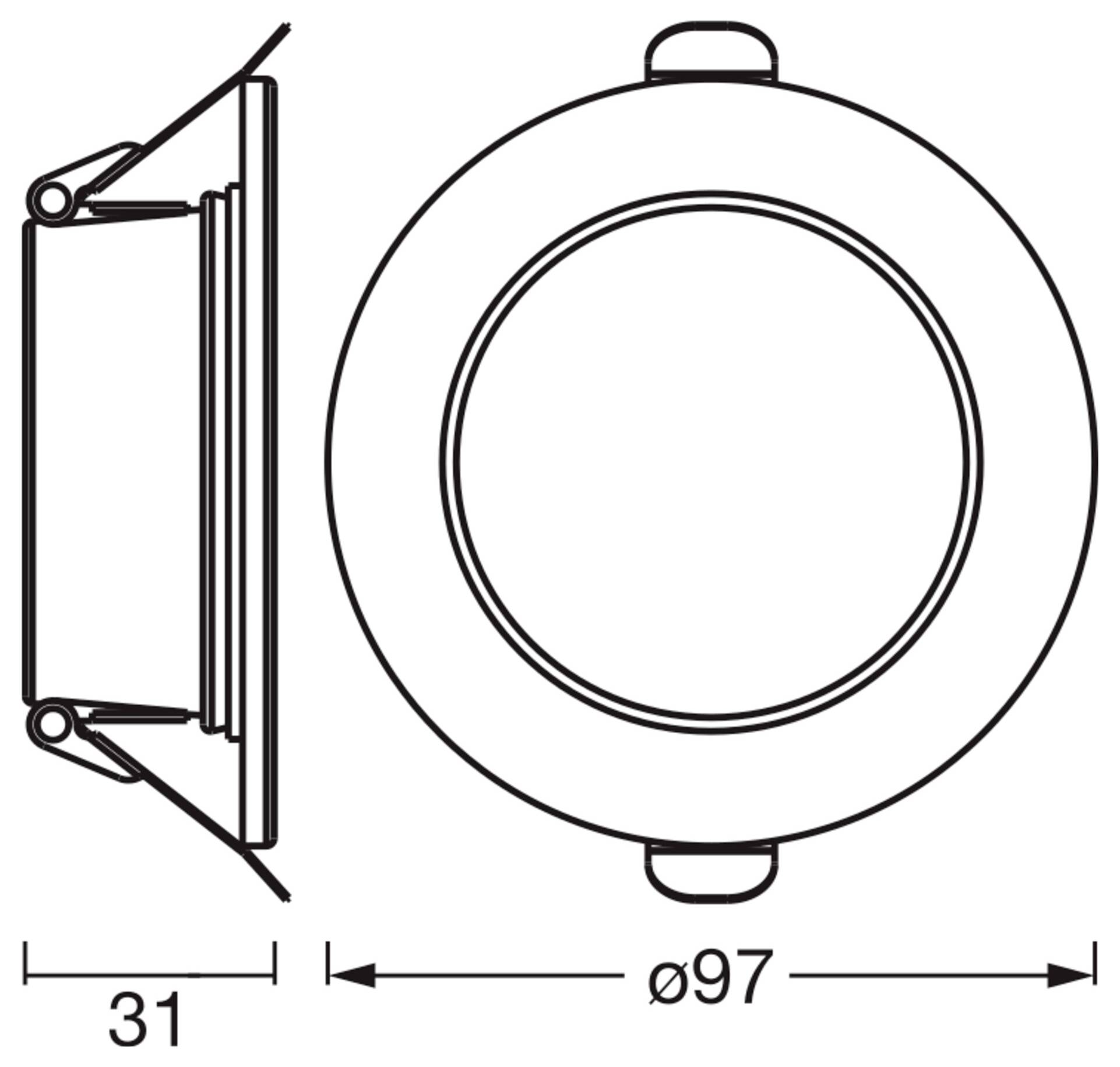 OSRAM HOMELIGHTING 4058075854314 Deckenstrahler, LED-Deckenstrahler Weiß