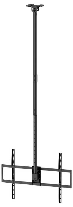 TV-Deckenhalterung mit verstellbarer Höhe, geeignet für Flachbildfernseher.