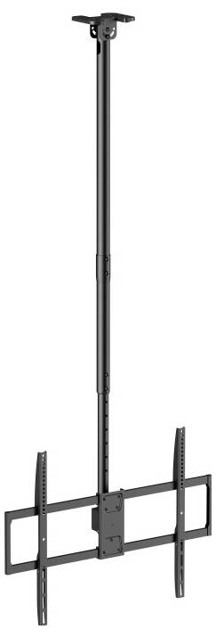 Deckenmontagebracket für Flachbildfernseher mit verstellbarem Langstab und sicherer Montagekonstruktion, konzipiert für die Deckenmontage.
