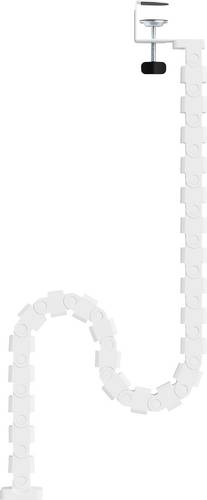 SpeaKa Professional Kabel-Bündelschlauch ABS, Stein Weiß flexibel (L x B x H) 1382 x 73 x 120 mm 1