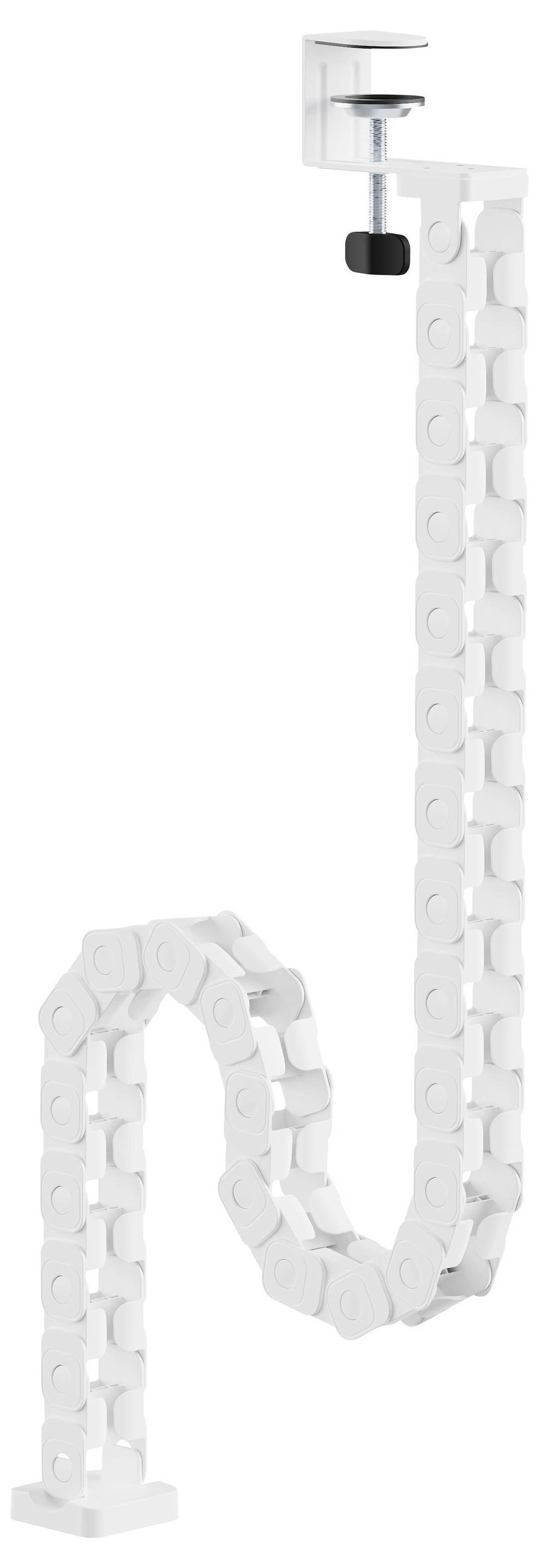 Graues Ethernet-Netzwerkkabel mit RJ45-Steckern an beiden Enden, aufgerollt auf weißem Hintergrund.