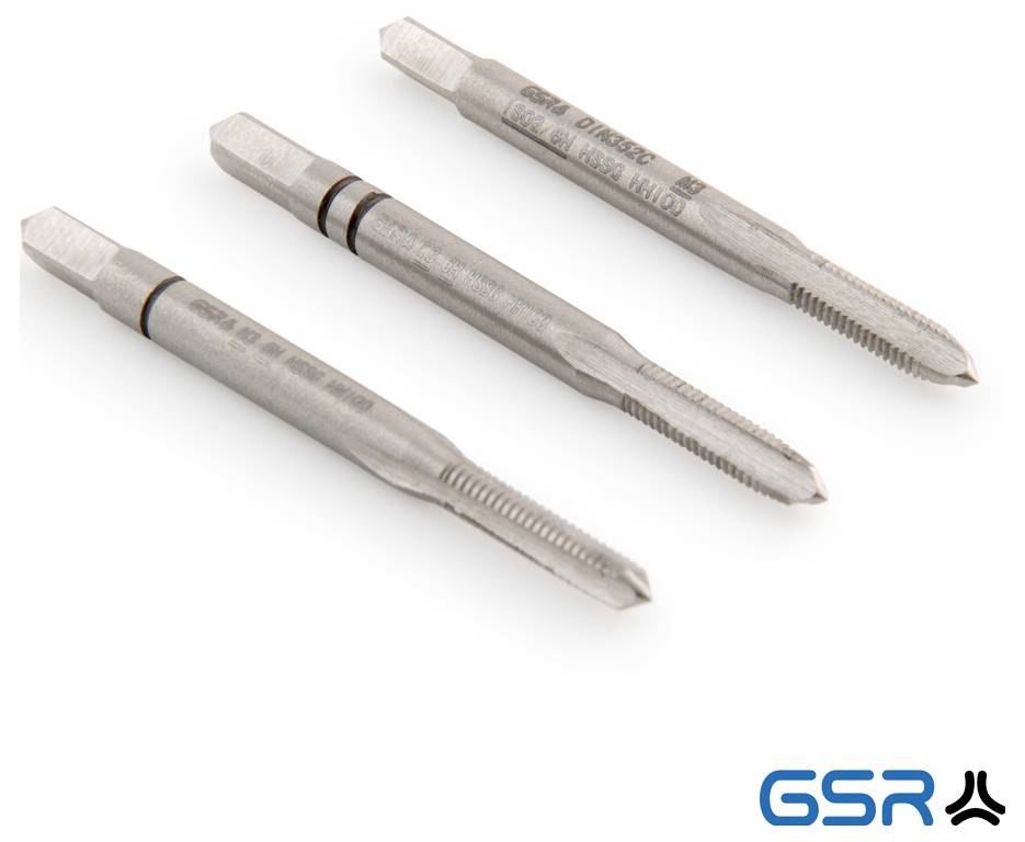 GSR B00105130 Handgewindebohrer metrisch M3 DIN 352 HSS-G 3St.