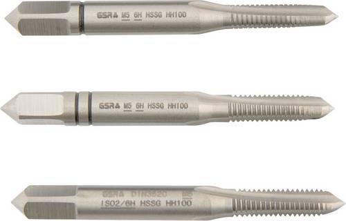 GSR B00105170 Handgewindebohrer metrisch M5 DIN 352 HSS-G 3 St.