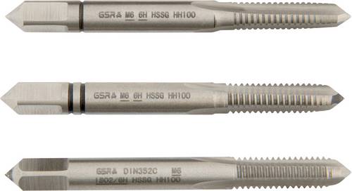 GSR B00105190 Handgewindebohrer metrisch M6 DIN 352 HSS-G 3 St.