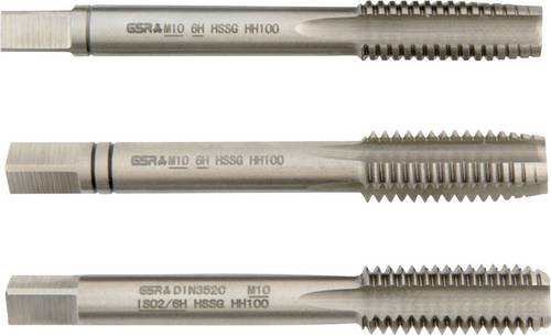GSR B00105230 Handgewindebohrer metrisch M10 DIN 352 HSS 3 St.
