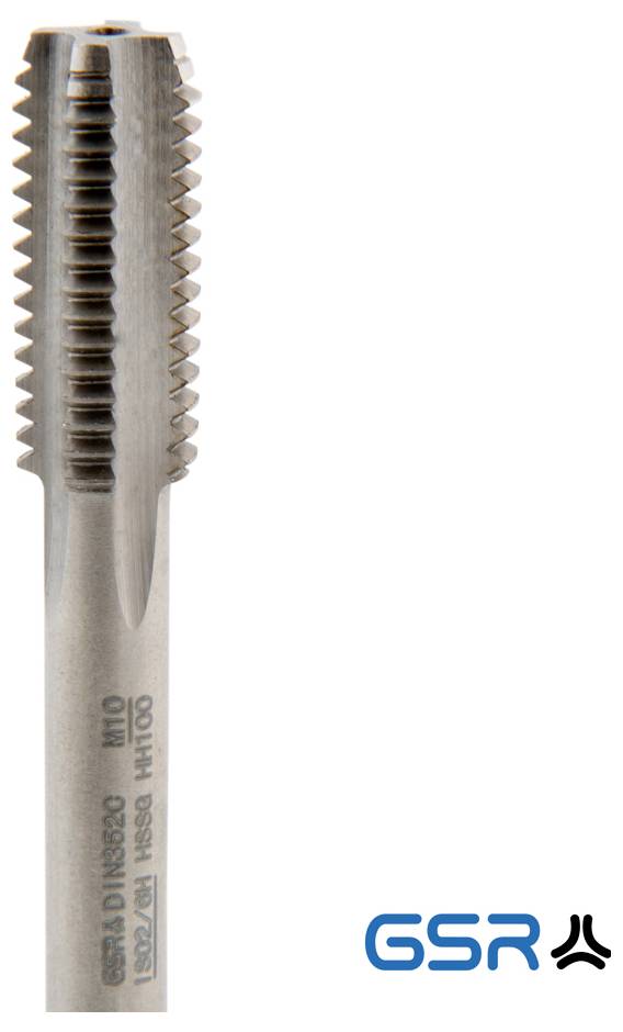 GSR B00105230 Handgewindebohrer metrisch M10 DIN 352 HSS 3St.