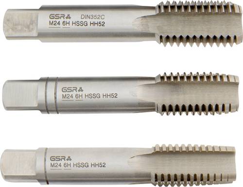 GSR B00105310 Handgewindebohrer metrisch M24 DIN 352 HSS 3 St.