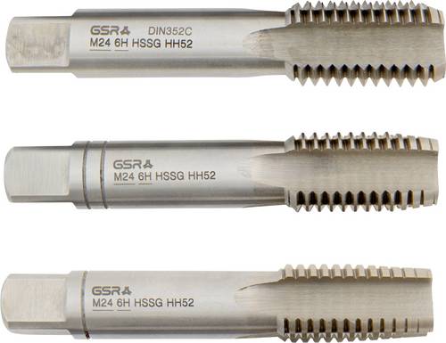 GSR B00105320 Handgewindebohrer metrisch M27 DIN 352 HSS-G 3 St.