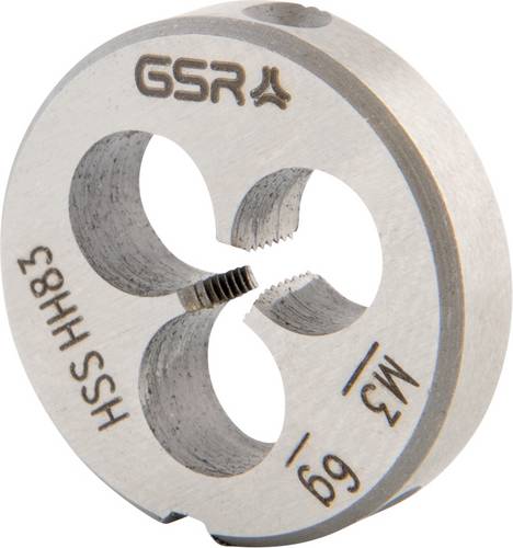 GSR B00402130 Schneideisen metrisch M3 Rechtsgewinde DIN 223 HSS