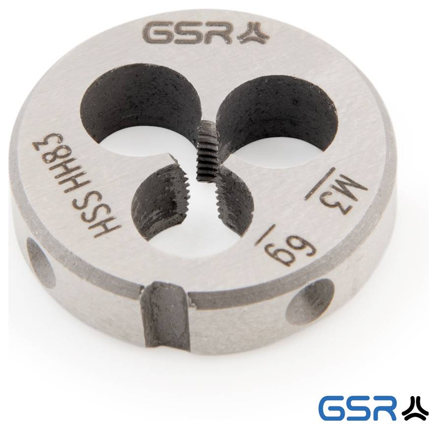 GSR B00402130 Schneideisen metrisch M3 Rechtsgewinde DIN 223 HSS