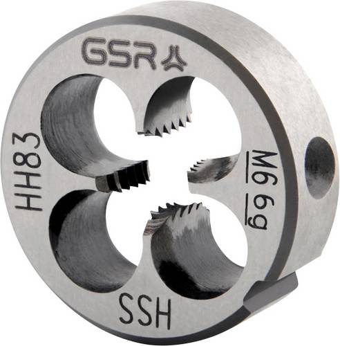 GSR B00402190 Schneideisen metrisch M6 Rechtsgewinde DIN 223 HSS