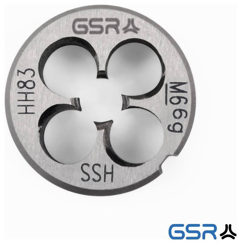 GSR B00402190 Schneideisen metrisch M6 Rechtsgewinde DIN 223 HSS