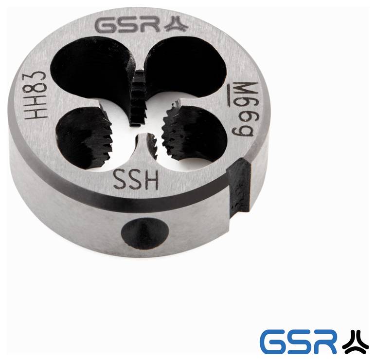 GSR B00402190 Schneideisen metrisch M6 Rechtsgewinde DIN 223 HSS