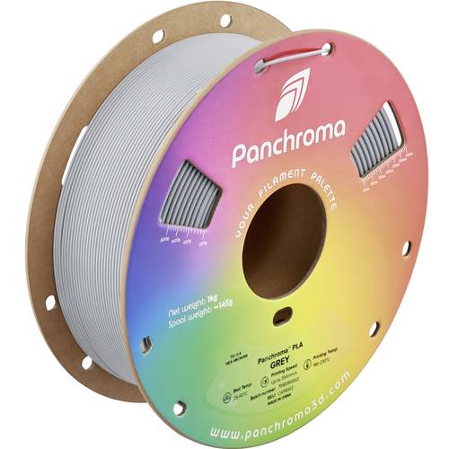 Polymaker CA19002 Panchroma Filament PLA Highspeed Filament 1.75 mm 1000 g Grau 1 St.