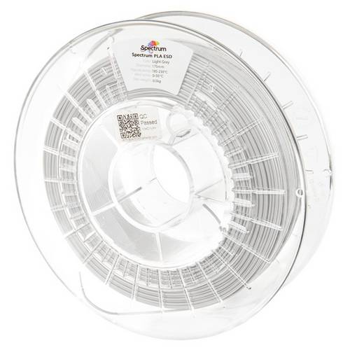 Spectrum Filaments 81644 Filament ESD PLA ESD-sicher, Highspeed Filament 1.75 mm 500 g Light Grey
