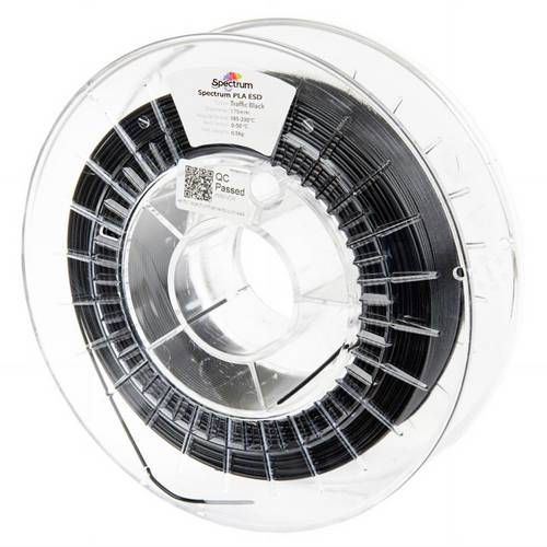 Spectrum Filaments 81650 Filament ESD PLA ESD-sicher 1.75 mm 500 g Traffic Black, Schwarz 1 St.