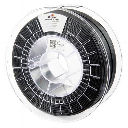 Spectrum Filaments 81658 Filament ESD PLA ESD-sicher, Highspeed Filament 1.75 mm 1000 g Traffic Bla