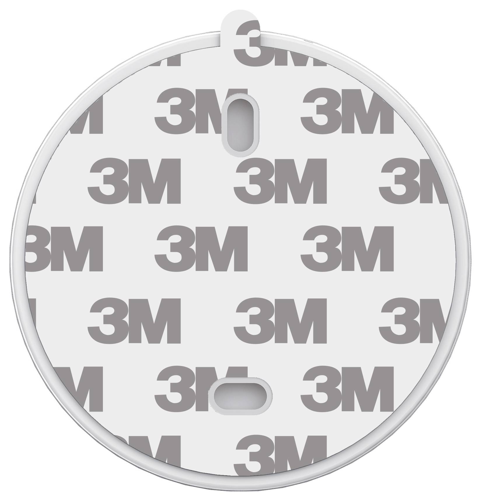 Ein rundes Klebepad mit einem sich wiederholenden 