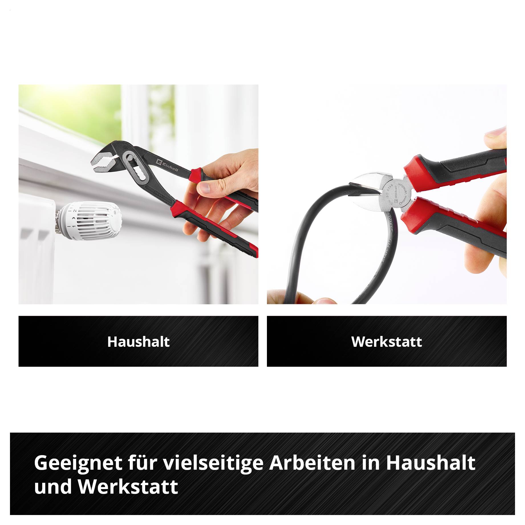 Schraubendreher-Aufsatz mit kugelförmigem Kopf, der einen Winkel von etwa 25 Grad ermöglicht, dargestellt durch ein Schema in einem Medaillon.