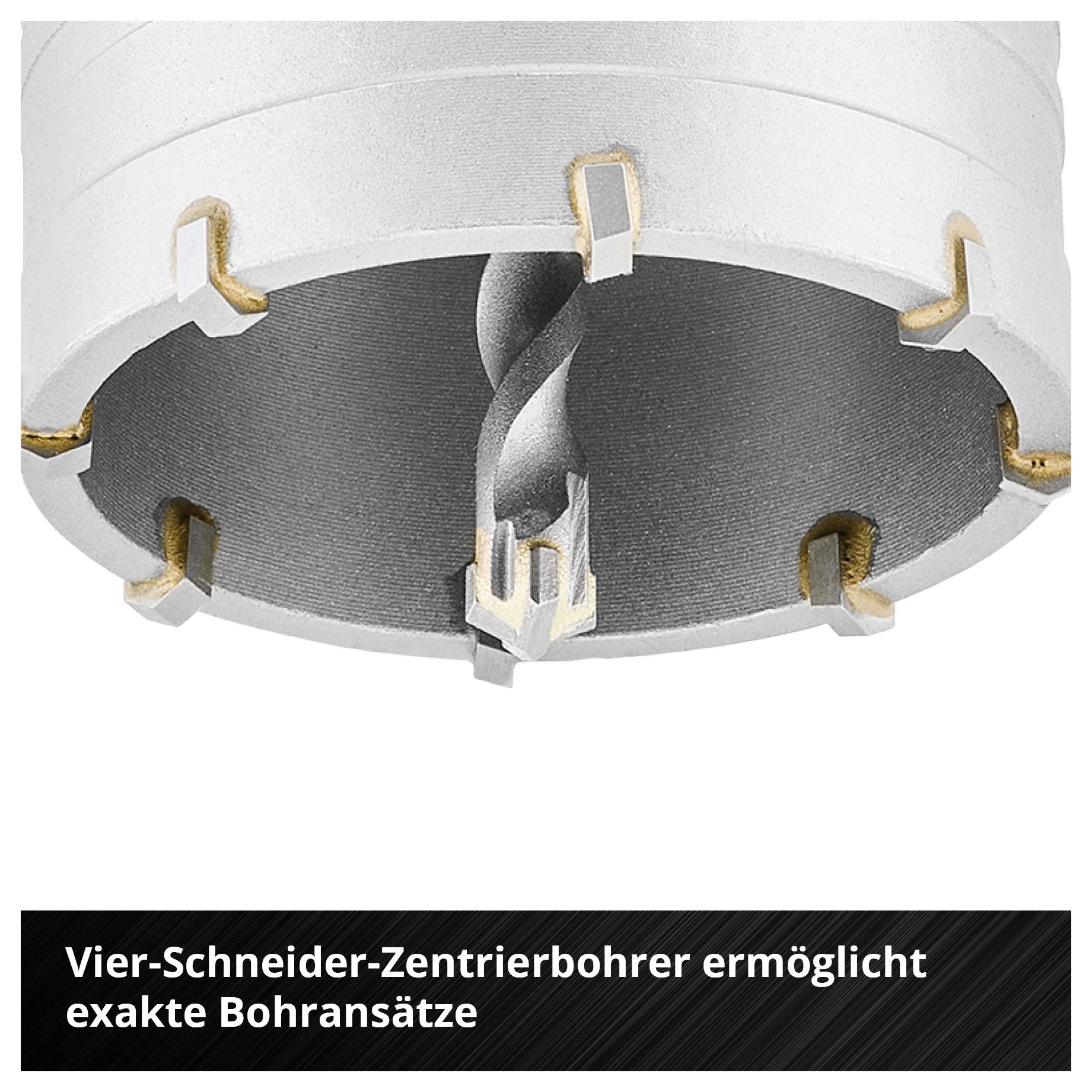 Vier-Schneider-Zentrierbohrer mit vier Schneiden für präzise, exakte Bohransätze.