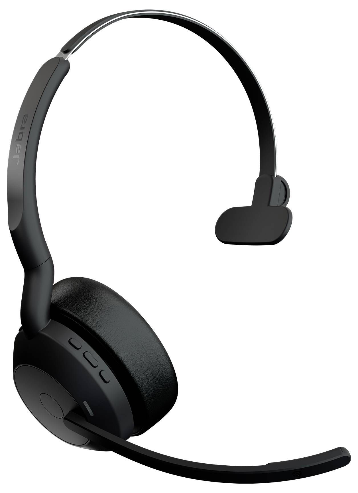Schwarzes Over-Ear-Bluetooth-Headset mit Boom-Mikrofon