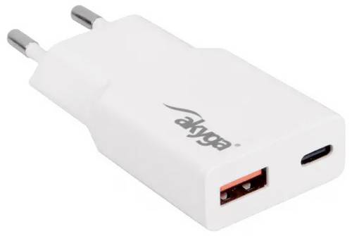 Akyga USB Ladegerät 30 W USB-C®, USB-A Weiß