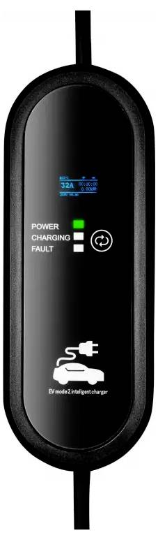 Elektrofahrzeug-Ladegerät zeigt 