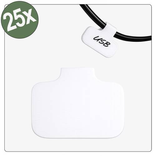 Quadrios 26CA783 26CA783 Kabel-Etikett 40 x 20 mm Farbe Beschriftungsfeld: Weiß Anzahl Etiketten: 2